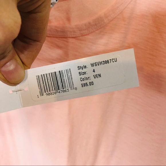 NWT! James Perse Peach Orange Pink Tank Top - Picture 2 of 9